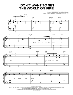 I Don't Want To Set The World On Fire von Sol Marcus (Download) 