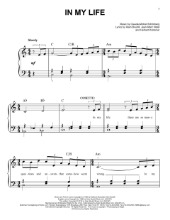 In My Life von Alain Boublil (Download) 