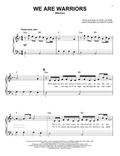 We Are Warriors (Warrior) von Avril Lavigne (Download) 