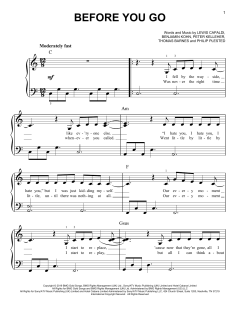 Before You Go von Lewis Capaldi (Download) 