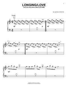 Longing/Love von George Winston (Download) 