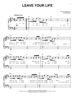 Leave Your Life von Ed Sheeran (Download) 