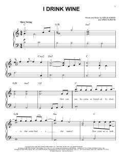 I Drink Wine von Adele (Download) 