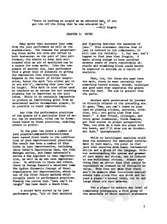 Jazz Pedagogy von David Baker 