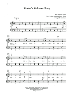 Wonka's Welcome Song von Danny Elfman (Download) 