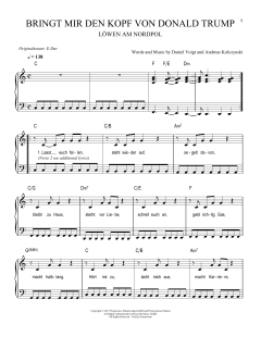 Bringt mir den Kopf von Donald Trump von Löwen am Nordpol (Download) 
