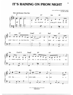 It's Raining On Prom Night von Jim Jacobs (Download) 