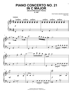 Piano Concerto No. 21 In C Major (Download) 