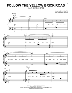Follow The Yellow Brick Road von Harold Arlen (Download) 