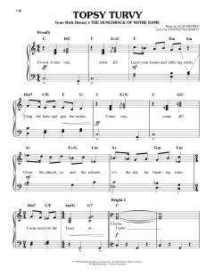 Topsy Turvy von Alan Menken (Download) 