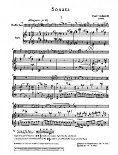 Sonate für Kontrabass und Klavier von Paul Hindemith im Alle Noten Shop kaufen