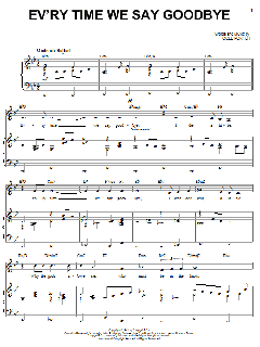 Ev'ry Time We Say Goodbye von Cole Porter (Download) 