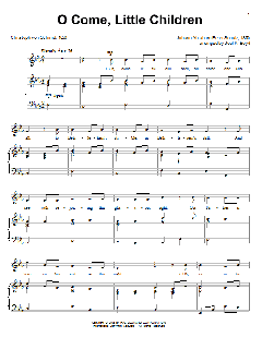 O Come, Little Children von C. von Schmidt (Download) 