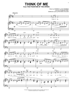 Think Of Me von Andrew Lloyd Webber (Download) 