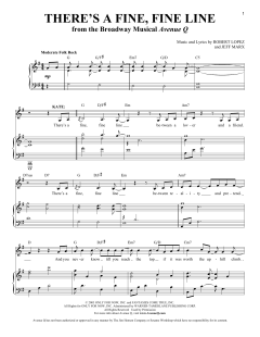 There's A Fine, Fine Line von Jeff Marx (Download) 