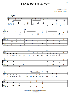 Liza With A "Z" von Fred Ebb (Download) 