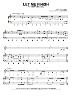 Let Me Finish von Andrew Lloyd Webber (Download) 