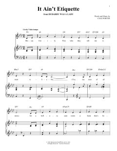 It Ain't Etiquette von Cole Porter (Download) 