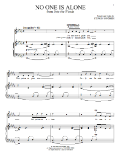 No One Is Alone von Stephen Sondheim (Download) 