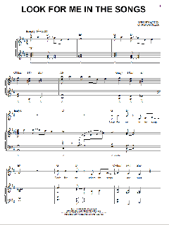 Look For Me In The Songs von Craig Carnelia (Download) 