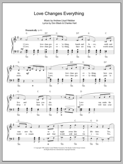 Love Changes Everything von Andrew Lloyd Webber (Download) 
