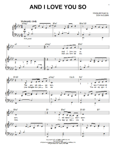 And I Love You So von Perry Como (Download) 