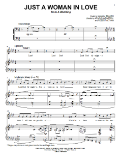 Just A Woman In Love von William Bolcom (Download) 