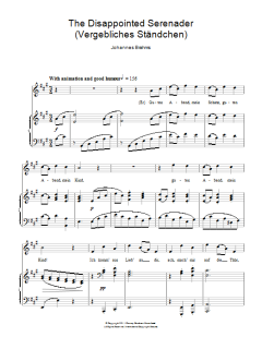 The Disappointed Serenader von Johannes Brahms (Download) 