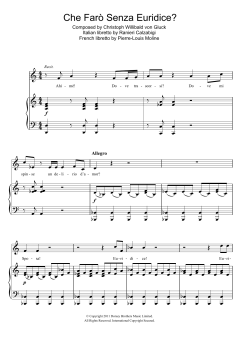 Che Faro Senza Euridice von Pierre-Louis Moline (Download) 