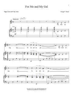 For Me And My Gal von George W. Meyer (Download) 