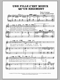 Une Fille C'est Mieux Qu'un Regiment von Didier Barbelivien (Download) 