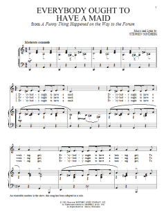 Everybody Ought To Have A Maid von Stephen Sondheim (Download) 