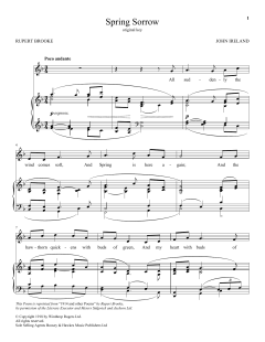Spring Sorrow von Rupert Brooke (Download) 