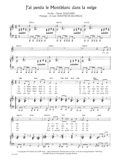 J'ai Perdu Le Montblanc Dans La Neige von Claude Nougaro (Download) 