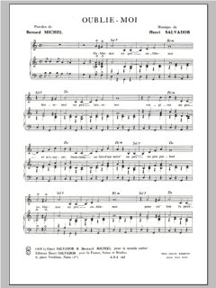 Oublie Moi von Henri Salvador (Download) 
