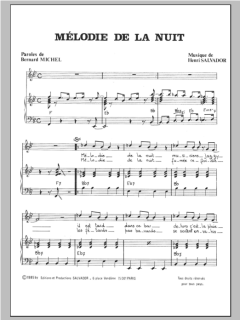 Melodie De La Nuit von Henri Salvador (Download) 