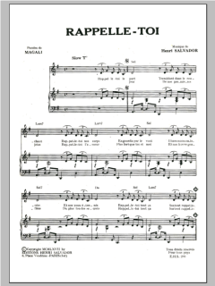 Rappelle-Toi von Henri Salvador (Download) 