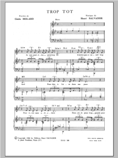 Trop Tot von Henri Salvador (Download) 