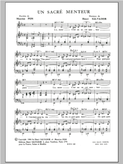Sacre Menteur von Henri Salvador (Download) 