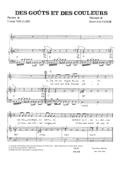 Gouts Et Des Couleurs von Claude Nougaro (Download) 