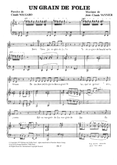 Grain De Folie von Claude Nougaro (Download) 