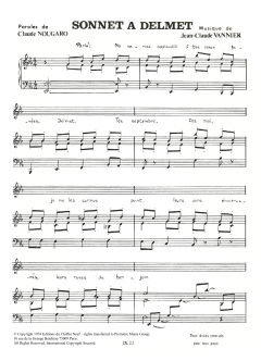 Sonnet A Delmet von Claude Nougaro (Download) 