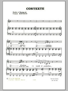 Contexte von Francois Bernheim (Download) 