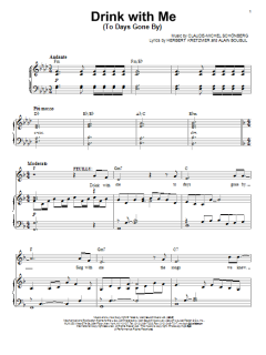 Drink With Me (To Days Gone By) von Alain Boublil (Download) 