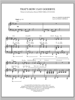 That's How I Say Goodbye von Marvin Hamlisch (Download) 