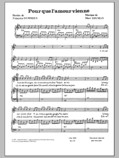 Pour Que L'amour Vienne von Mort Shuman (Download) 