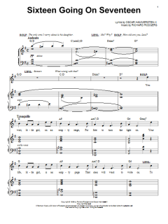 Sixteen Going On Seventeen von Richard Rodgers (Download) 