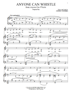 Anyone Can Whistle von Stephen Sondheim (Download) 