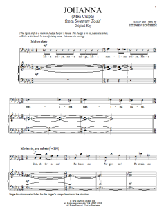 Johanna (Judge's Version) von Stephen Sondheim (Download) 