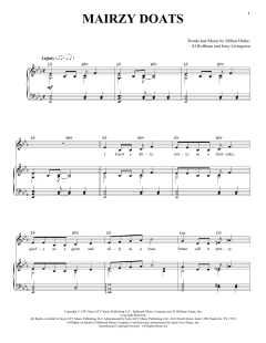 Mairzy Doats von Al Hoffman (Download) 